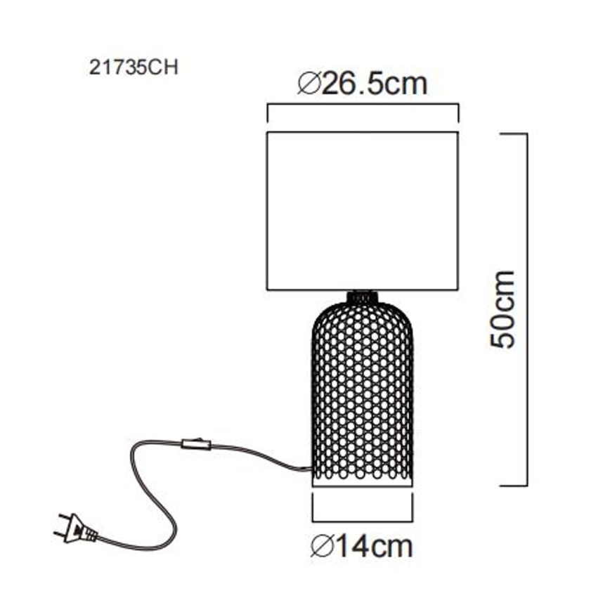 Globo - Stolní lampa 1xE27/60W/230V béžová