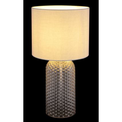 Globo - Stolní lampa 1xE27/60W/230V šedá