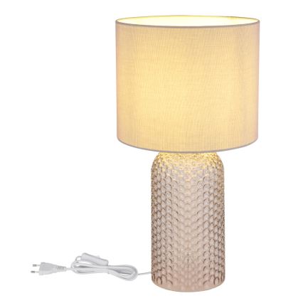 Globo - Stolní lampa 1xE27/60W/230V šedá