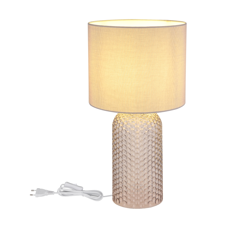 Globo - Stolní lampa 1xE27/60W/230V šedá