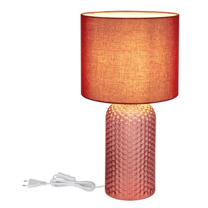 Globo - Stolní lampa 1xE27/60W/230V červená