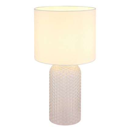 Globo - Stolní lampa 1xE27/60W/230V bílá