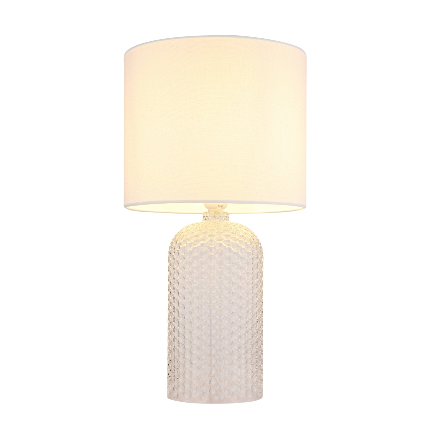 Globo - Stolní lampa 1xE27/60W/230V bílá