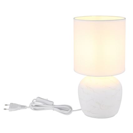 Globo - Stolní lampa 1xE14/40W/230V bílá