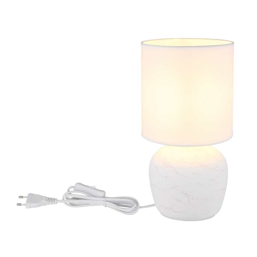 Globo - Stolní lampa 1xE14/40W/230V bílá