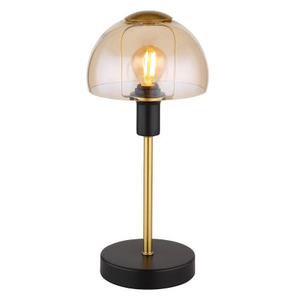 Globo - Stolní dotyková lampa 1xE14/25W/230V černá/zlatá