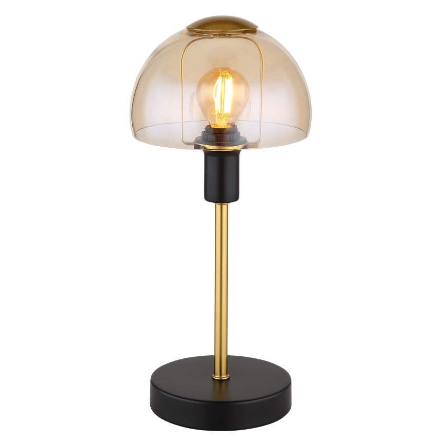 Globo - Stolní dotyková lampa 1xE14/25W/230V černá/zlatá