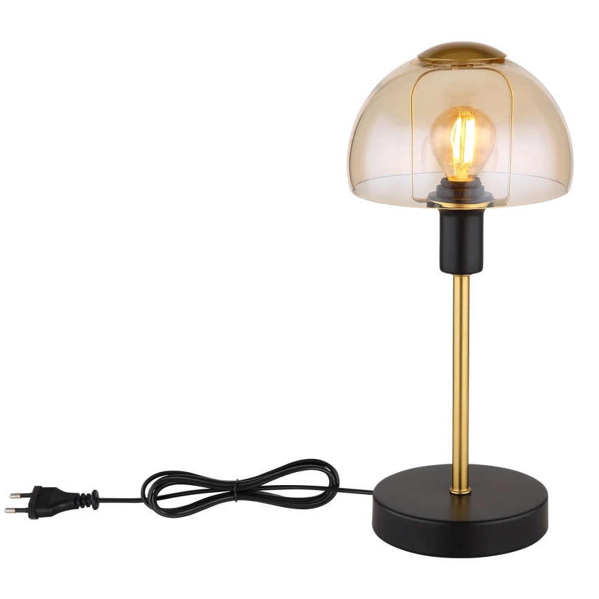 Globo - Stolní dotyková lampa 1xE14/25W/230V černá/zlatá