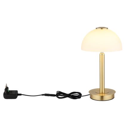 Globo - LED Stmívatelná dotykový stolní lampa LED/7W/230V 3000K mosaz