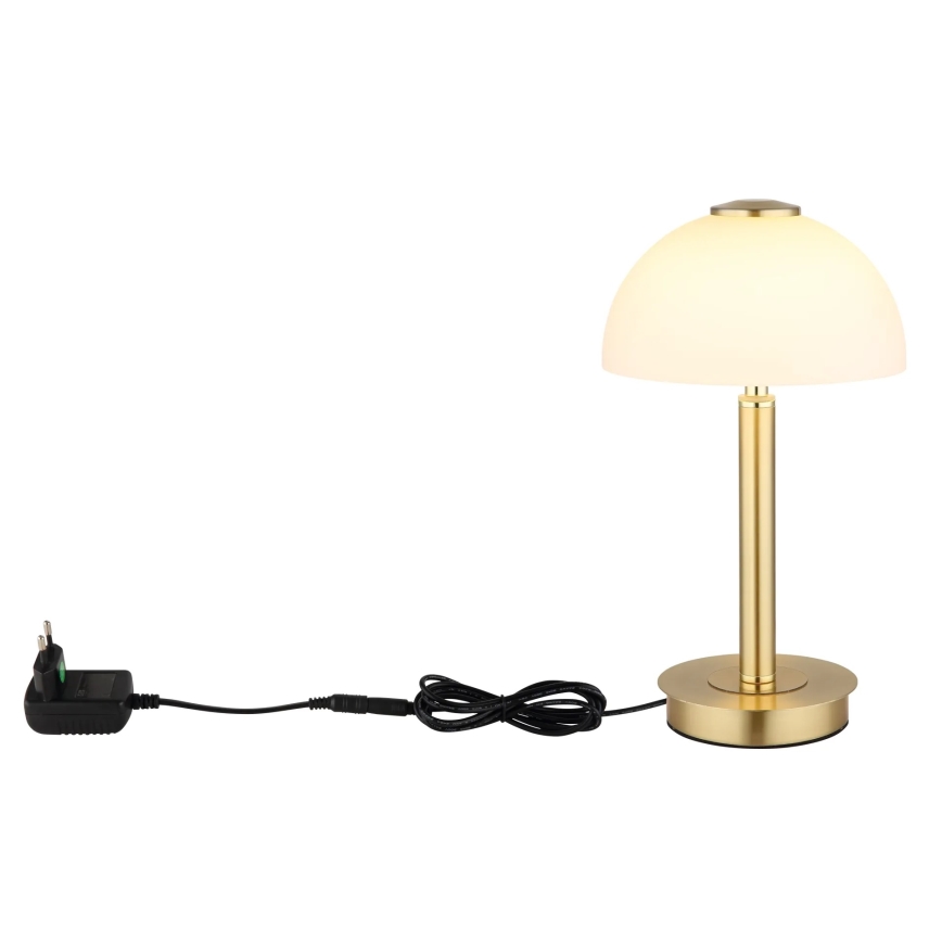 Globo - LED Stmívatelná dotykový stolní lampa LED/7W/230V 3000K mosaz