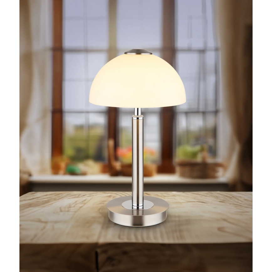 Globo - LED Stmívatelná dotykový stolní lampa LED/7W/230V 3000K matný chrom