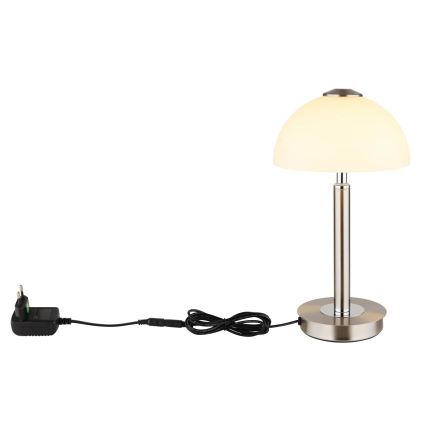 Globo - LED Stmívatelná dotykový stolní lampa LED/7W/230V 3000K matný chrom
