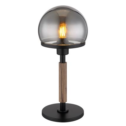 Globo - Stolní lampa 1xE27/40W/230V černá/hnědá