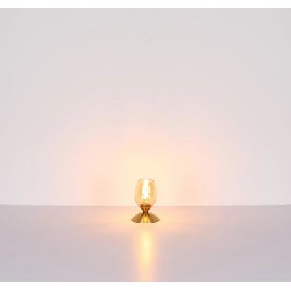 Globo - Stolní dotyková lampa 1xE14/25W/230V mosaz