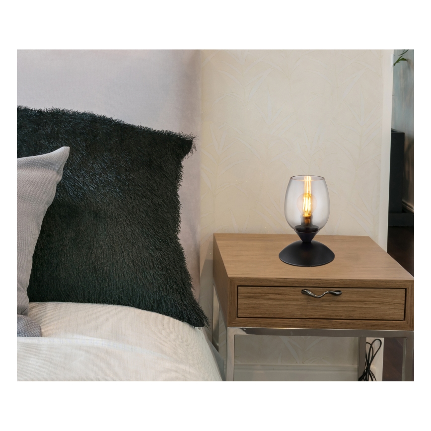 Globo - Stolní dotyková lampa 1xE14/25W/230V černá