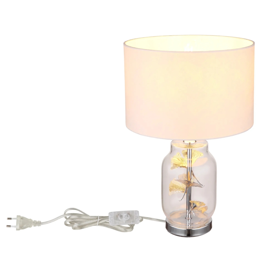 Globo - Stolní lampa 1xE27/40W/230V bílá
