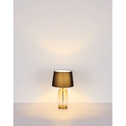 Globo - Stolní lampa 1xE27/40W/230V černá/hnědá