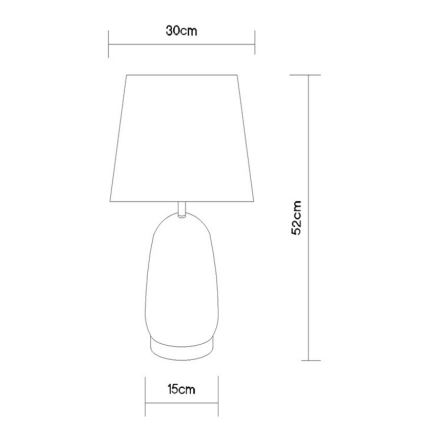 Globo - Stolní lampa 1xE27/40W/230V černá/hnědá
