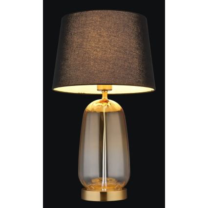 Globo - Stolní lampa 1xE27/40W/230V černá/hnědá