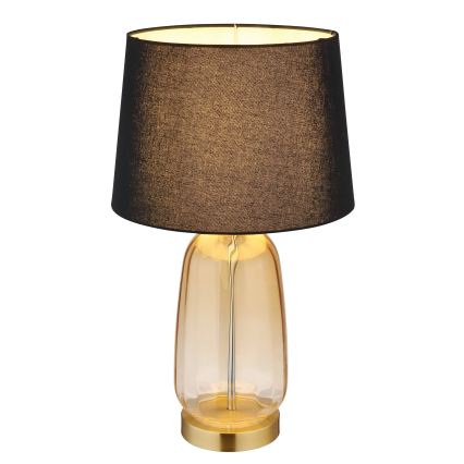 Globo - Stolní lampa 1xE27/40W/230V černá/hnědá
