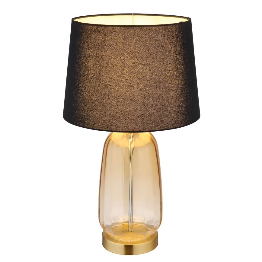 Globo - Stolní lampa 1xE27/40W/230V černá/hnědá