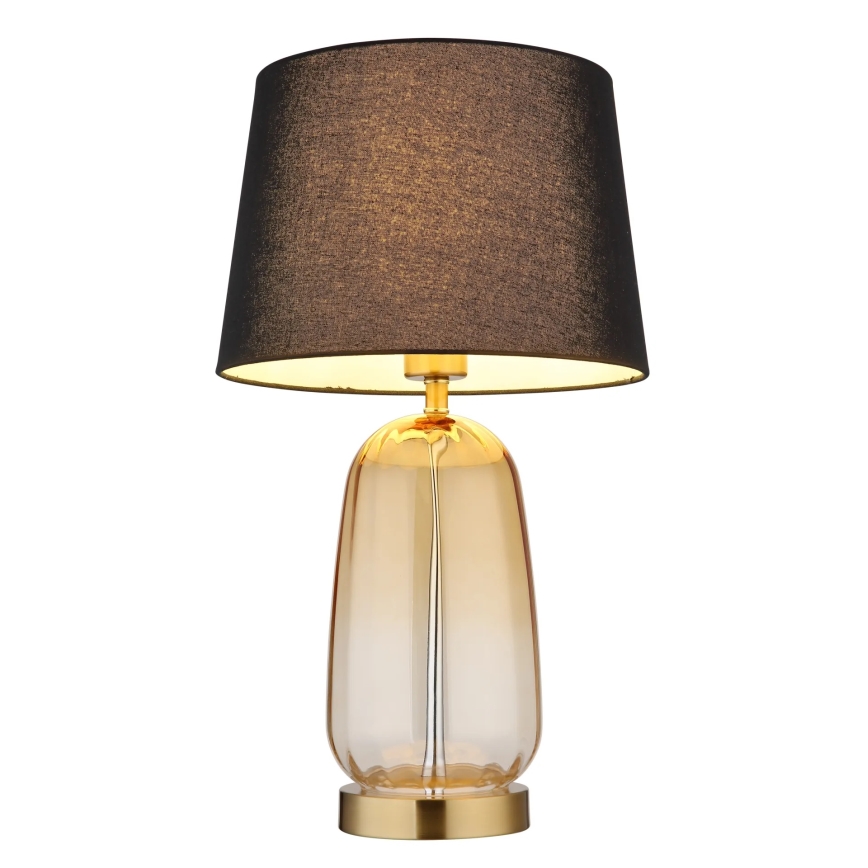Globo - Stolní lampa 1xE27/40W/230V černá/hnědá