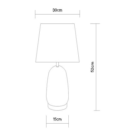 Globo - Stolní lampa 1xE27/40W/230V černá/hnědá