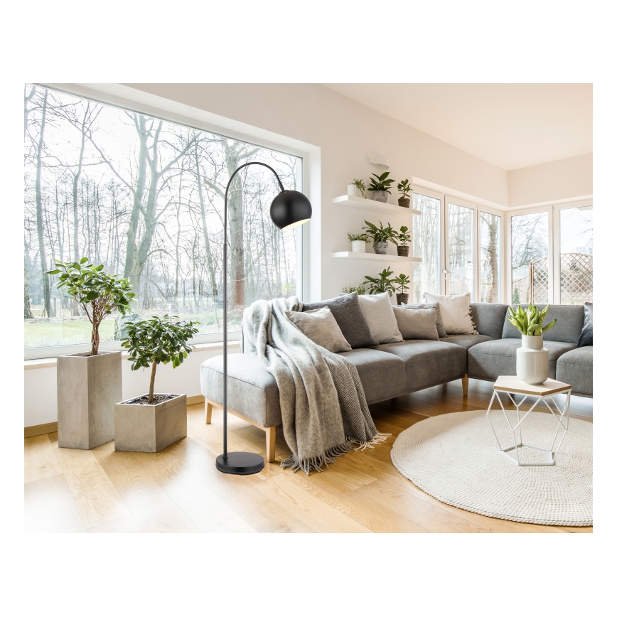 Globo - Stojací lampa 1xE27/60W/230V černá