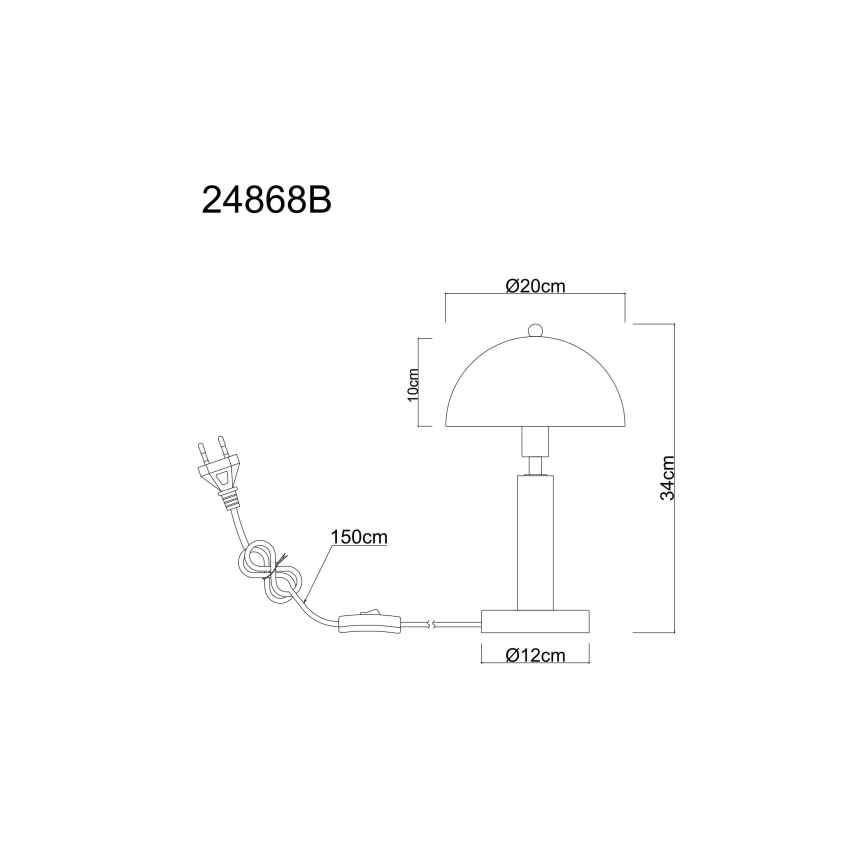Globo - Stolní lampa 1xE14/40W/230V
