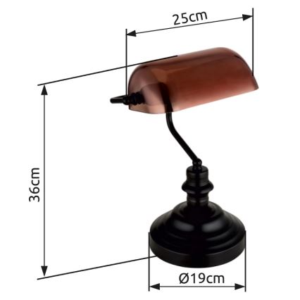 Globo - Stolní lampa 1xE27/60W/230V