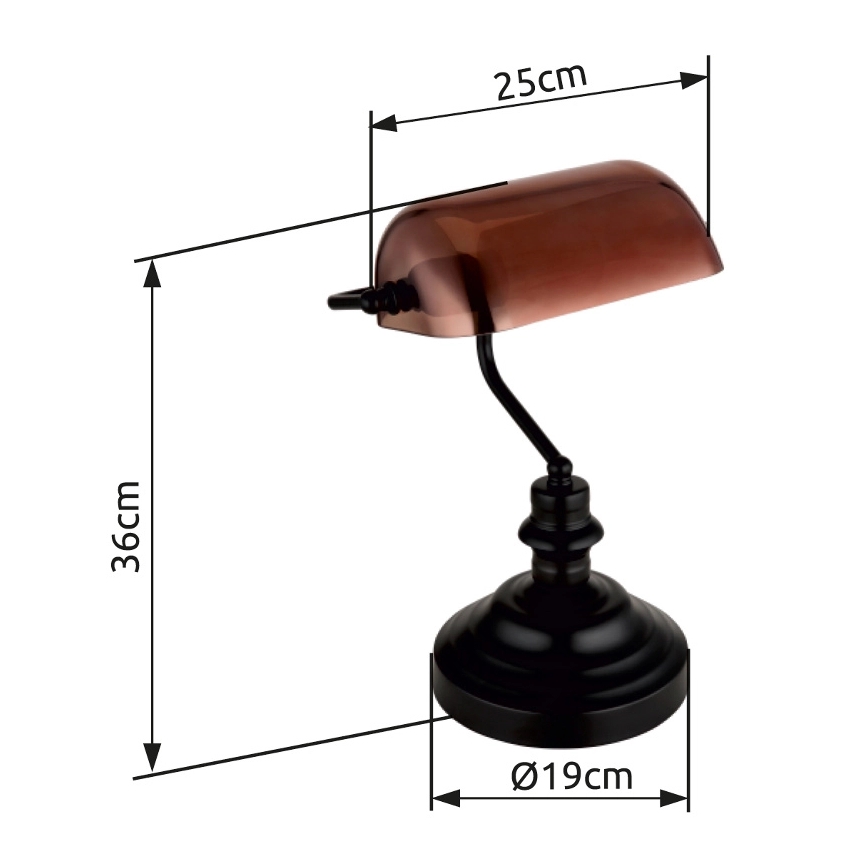 Globo - Stolní lampa 1xE27/60W/230V