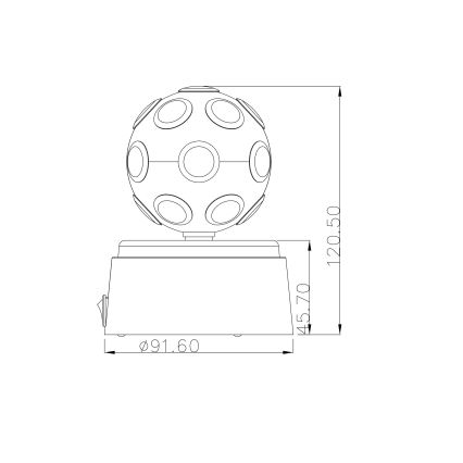 Globo 28017 - LED dekorační lampa DISCO 1xLED/0,06W/3xAA