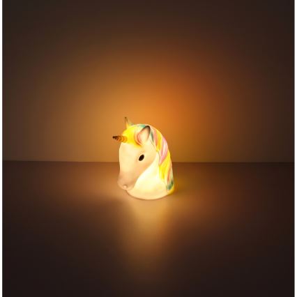 Globo - LED Dětská noční lampička LED/1W/230/4,5V 3xAA jednorožec