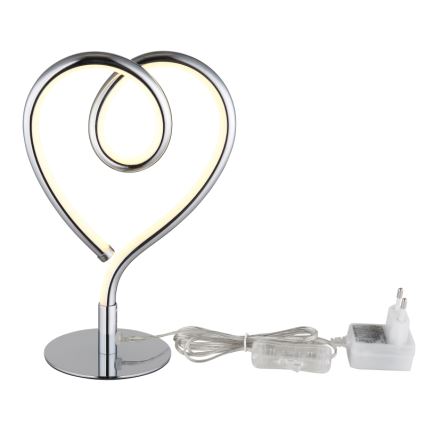 Globo - LED Stolní lampa LED/6W/230V lesklý chrom