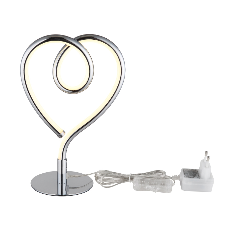 Globo - LED Stolní lampa LED/6W/230V lesklý chrom