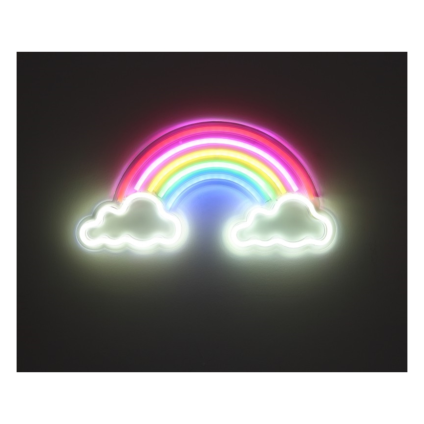 Globo - LED Neonová nástěnná dekorace LED/3W/USB duha
