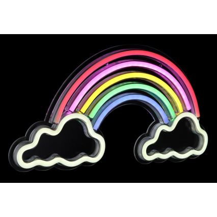 Globo - LED Neonová nástěnná dekorace LED/3W/USB duha