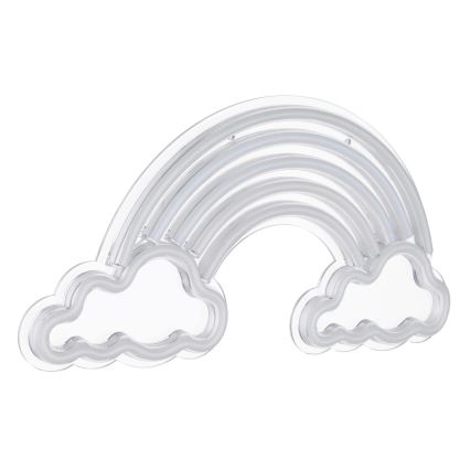 Globo - LED Neonová nástěnná dekorace LED/3W/USB duha