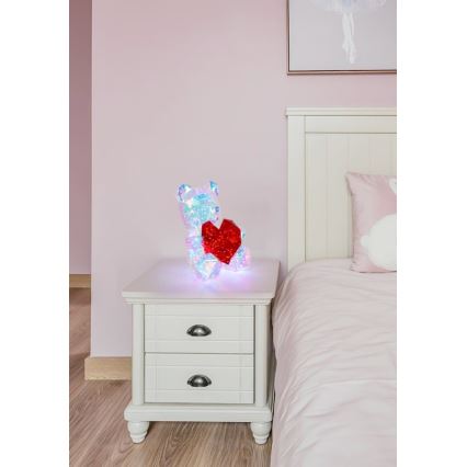 Globo - LED Stolní dekorace LED/6W/5V USB medvěd