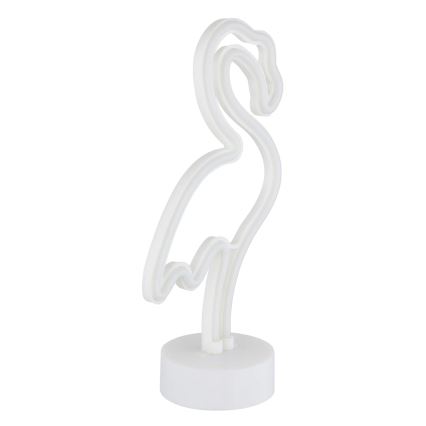 Globo - LED Neonová stolní dekorace LED/2W/3xAA plameňák
