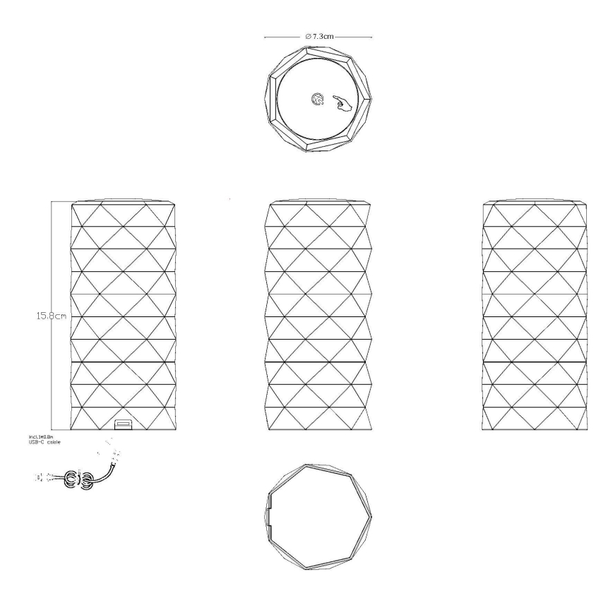 Globo - LED RGB Nabíjecí dotyková stolní lampa LED/0,6W/3,7V 500mAh