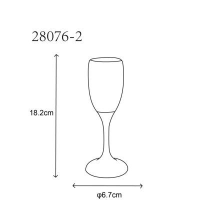 Globo - SADA 2x LED Pohár LED/0,06W/2xCR2032
