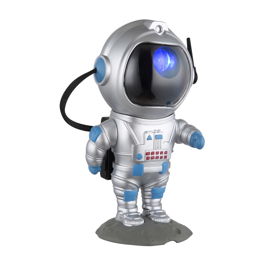 Globo - LED RGB Stolní lampa LED/4,5W/5V kosmonaut stříbrná