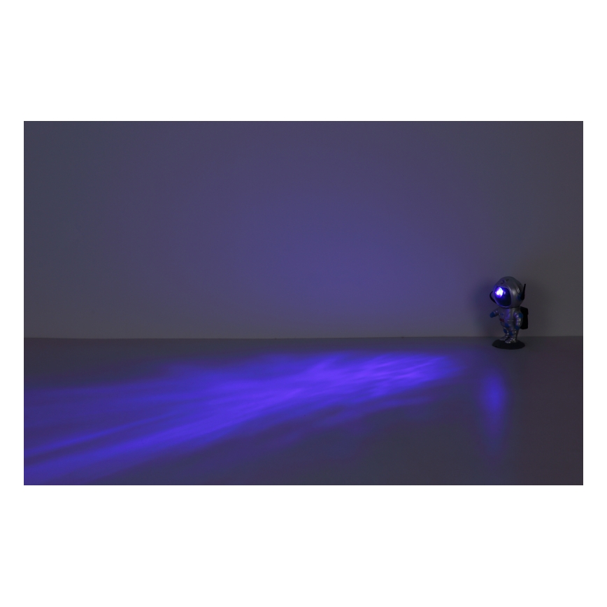Globo - LED RGB Stolní lampa LED/4,5W/5V kosmonaut stříbrná