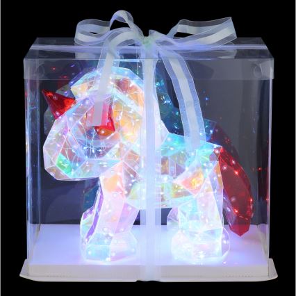 Globo - LED Stolní dekorace LED/3W/5V USB jednorožec