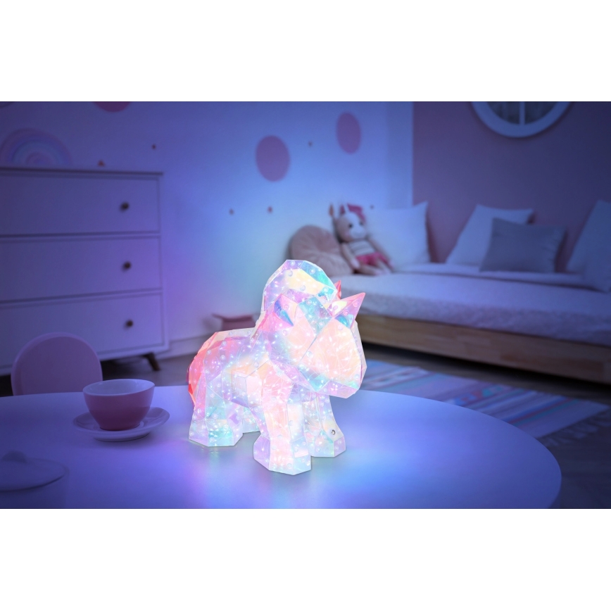 Globo - LED Stmívatelná nabíjecí stolní dekorace LED/4W/5V 1800 mAh jednorožec