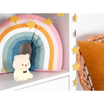 Globo - LED RGBW Stmívatelné nabíjecí dětské noční světlo LED/1W/5V 1200 mAh medvěd