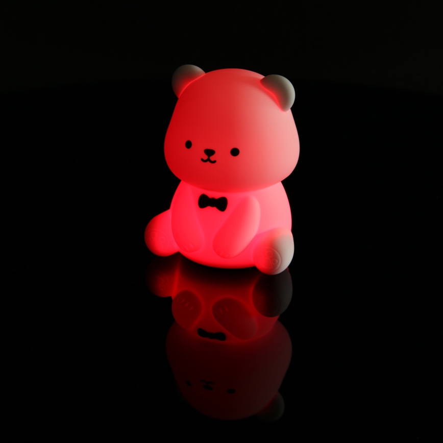 Globo - LED RGBW Stmívatelné nabíjecí dětské noční světlo LED/1W/5V 1200 mAh medvěd