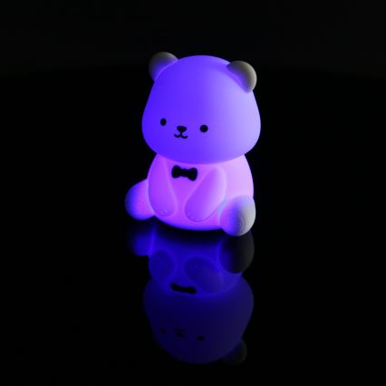 Globo - LED RGBW Stmívatelné nabíjecí dětské noční světlo LED/1W/5V 1200 mAh medvěd