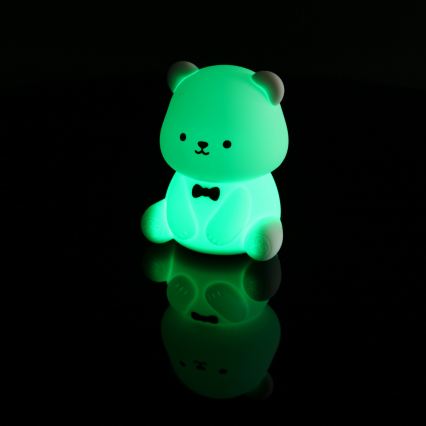 Globo - LED RGBW Stmívatelné nabíjecí dětské noční světlo LED/1W/5V 1200 mAh medvěd